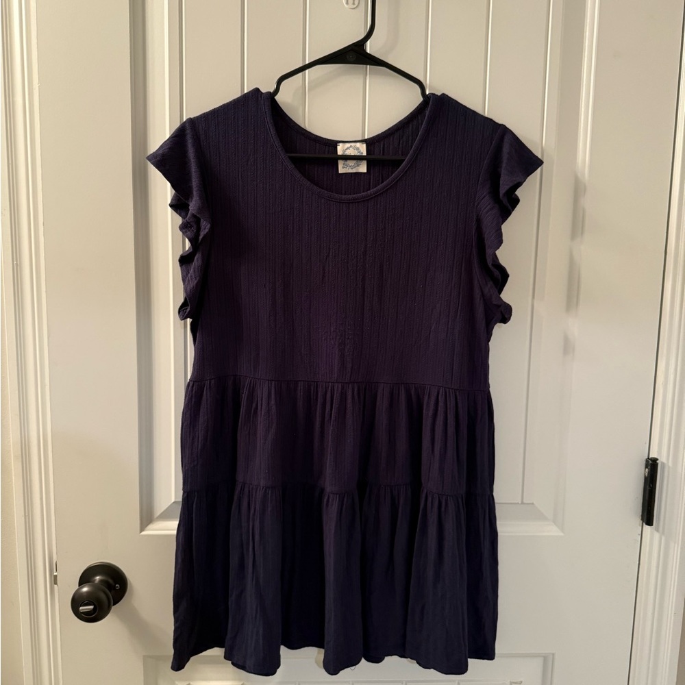Women’s ruffle sleeve babydoll top